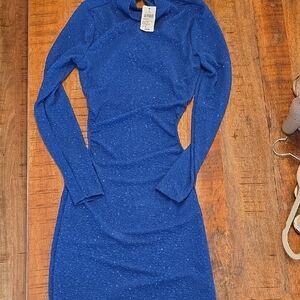 Windsor Royal Blue Long Sleeve Dress